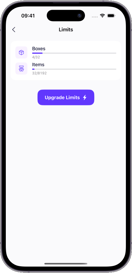 Preview of the Sklad inventory app interface 3