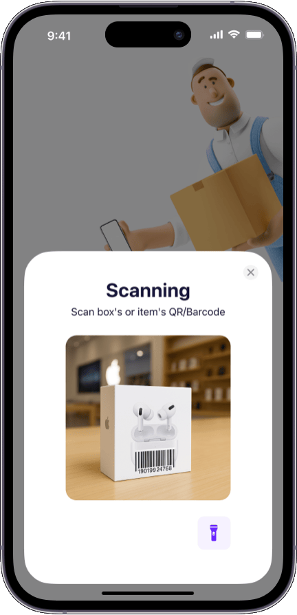 Preview of the Sklad inventory app interface 3