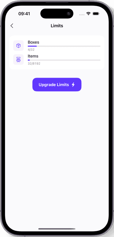 Preview of the Sklad inventory app interface 3