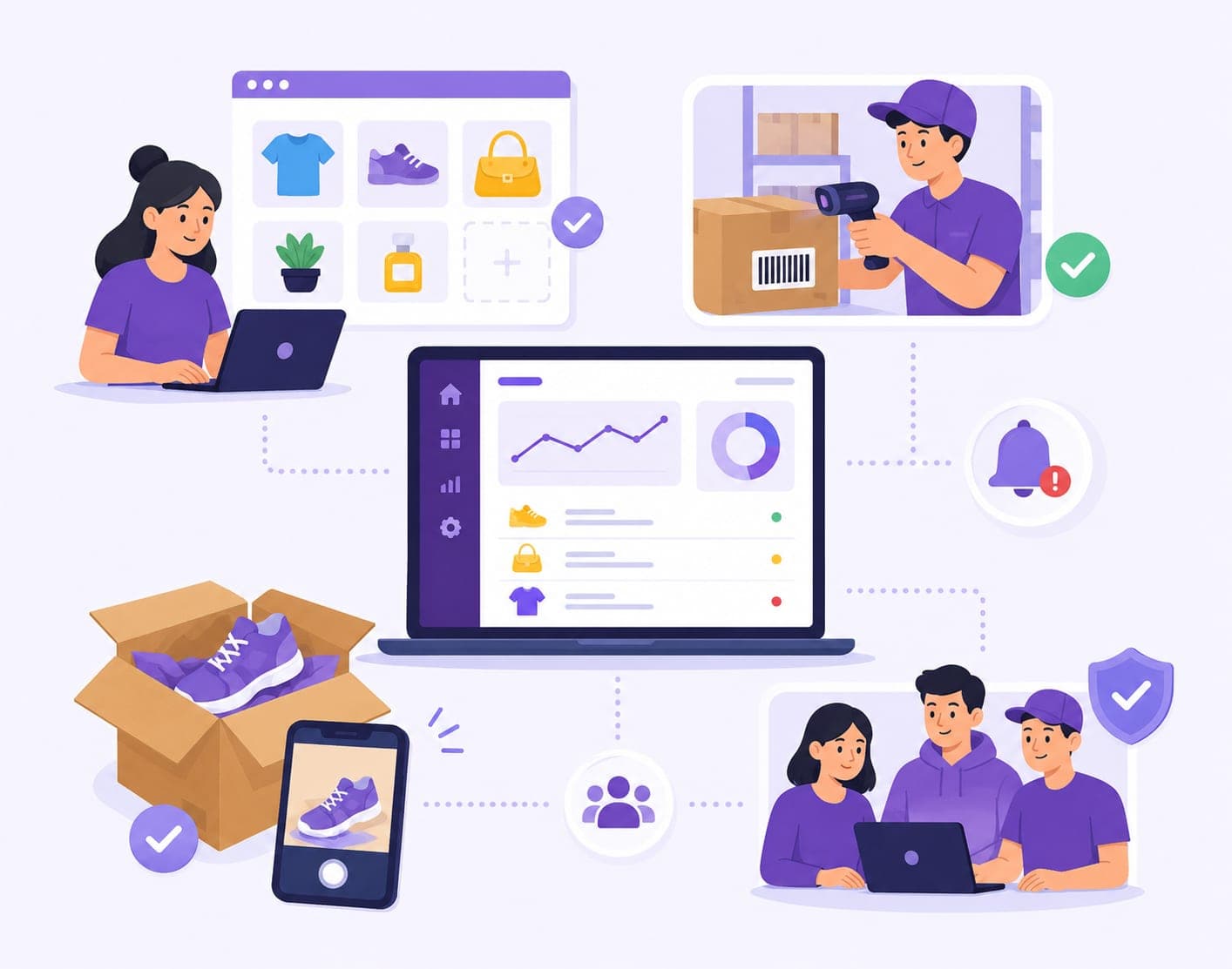 Gestión de inventario para comercio electrónico